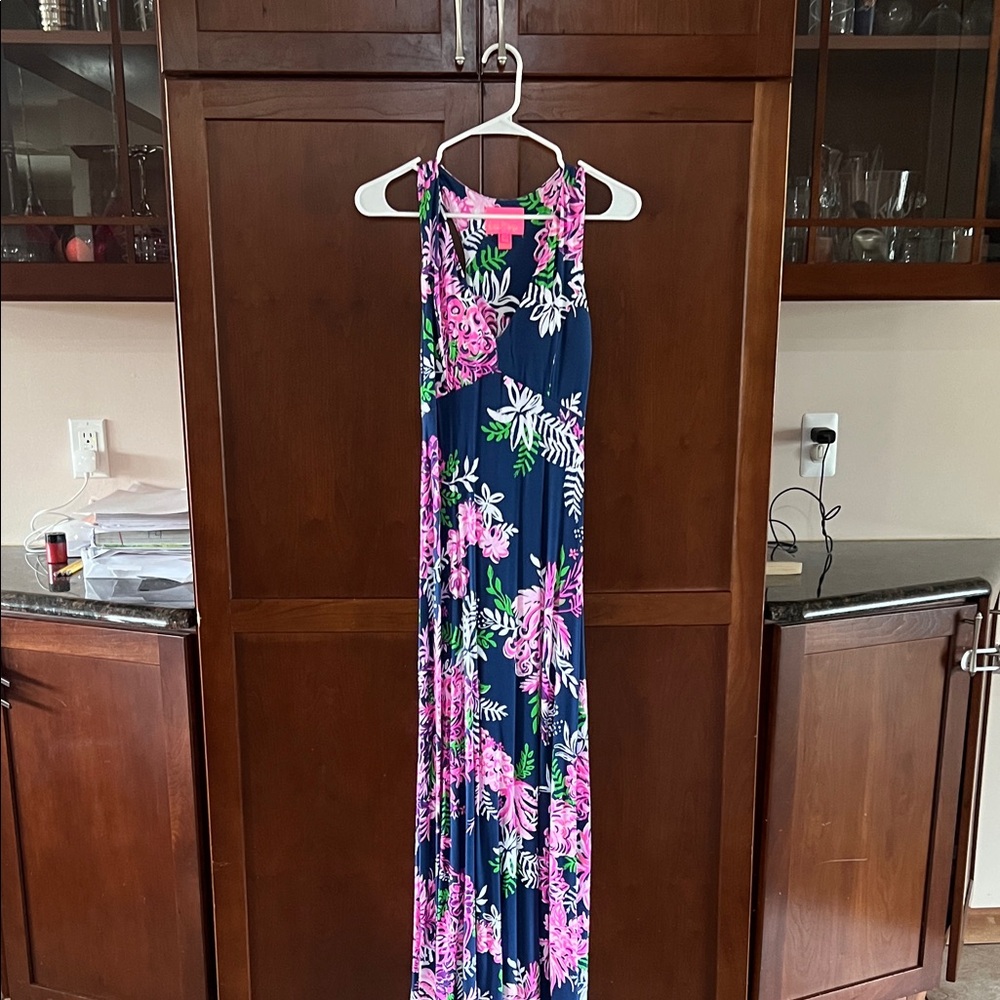 Lilly Pulitzer Vibrant Pink and Green Dress